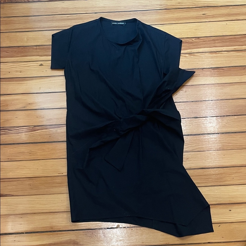 Elegant Asymmetrical Black Dress